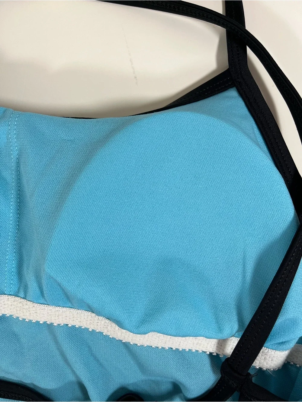 Zella Black One Piece Swimsuit Strappy, size Large